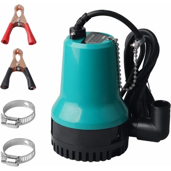 Pompe à Eau Submersible 12V 800L/H - Hauteur Max 5m - IP68 - Pour Fontaine, Aquarium, Piscine, étang - 13