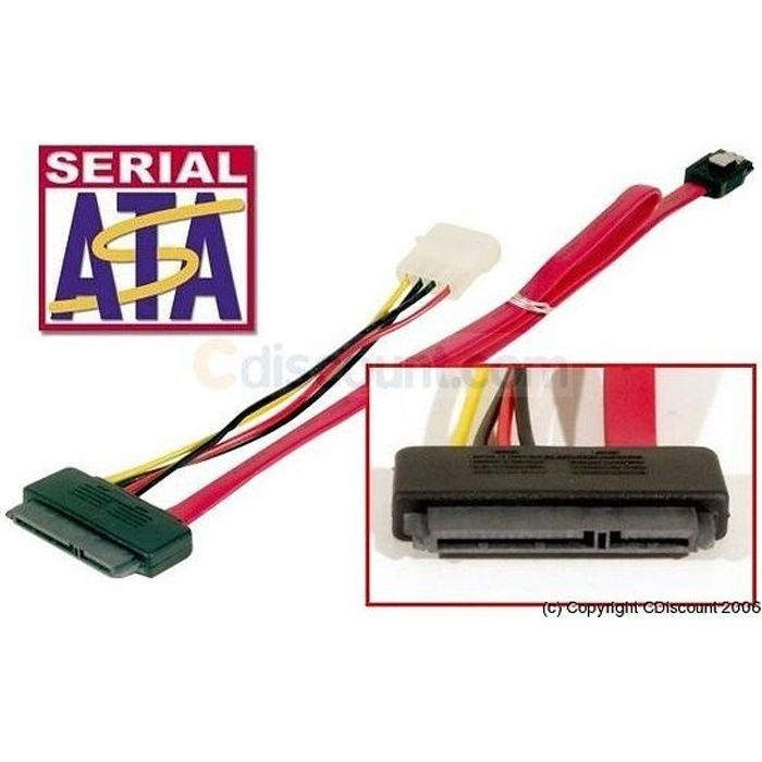 Cdiscount Adaptateur pour disque dur SATA Alimenta