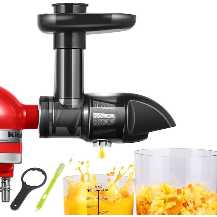 AMZCHEF Accessoire de Extracteurs de jus, Slow Juicer Attachement pour mixeur KitchenAid, Sans BPA