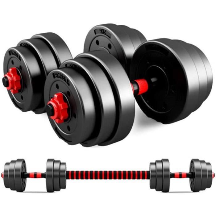 Haltères Réglables Barbell Set 2 En 1 Ensembles D'haltères Haltères Réglables Haltères De Levage Pour Body Workout Home,15kg*2