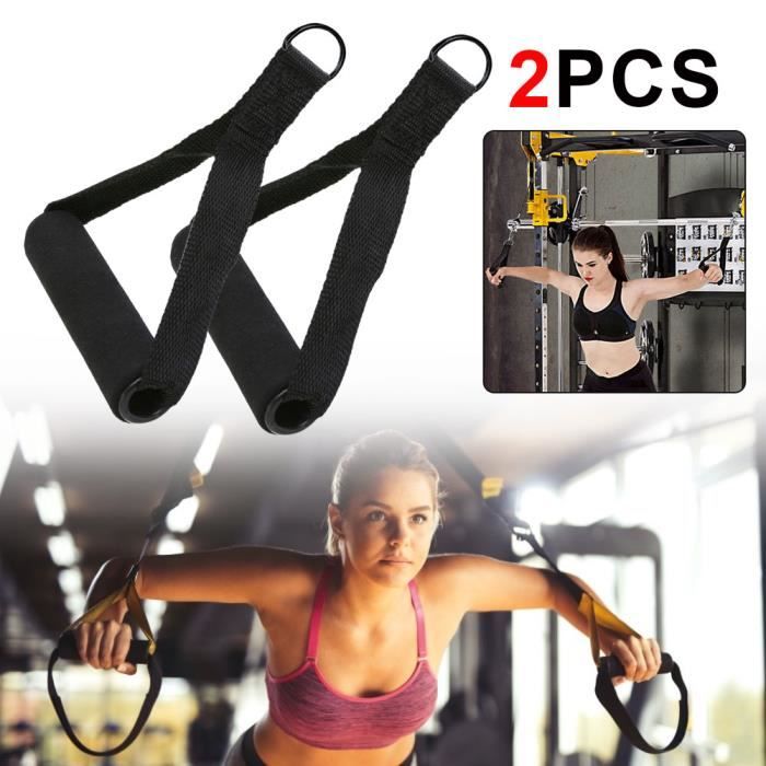 VICICA Corde élastique sangle de musculation, poignée de dispositif de tension de fitness