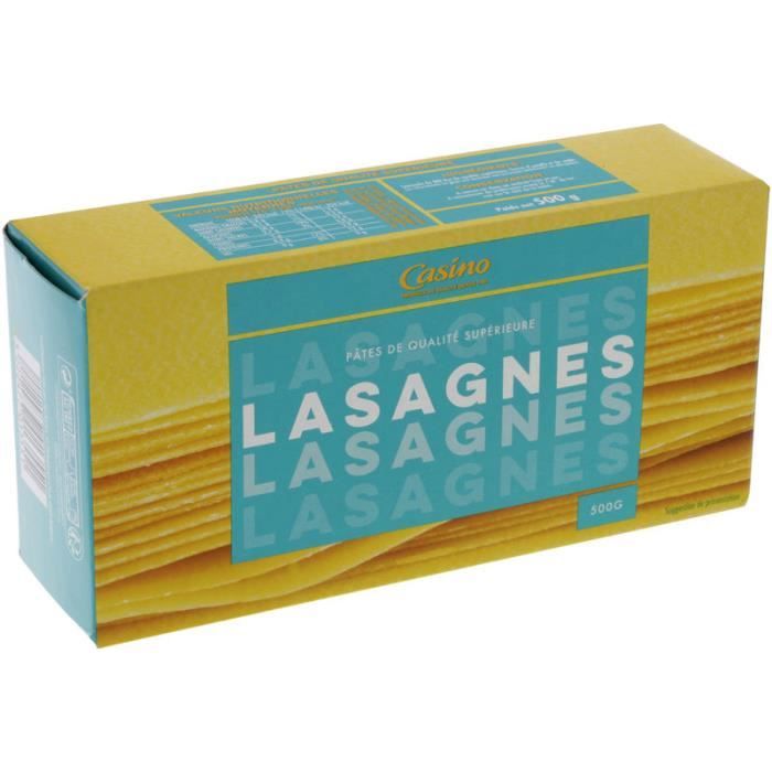 CASINO Pates à farcies Lasagnes - 500G