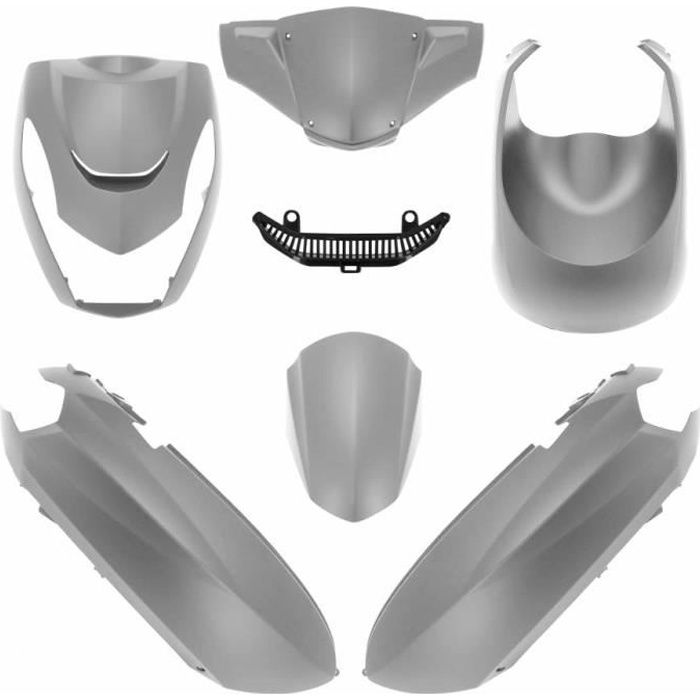 Kit Carrosserie Scooter Chinois 7 Pièces Noir - Carénage Adaptable - Style Sportif