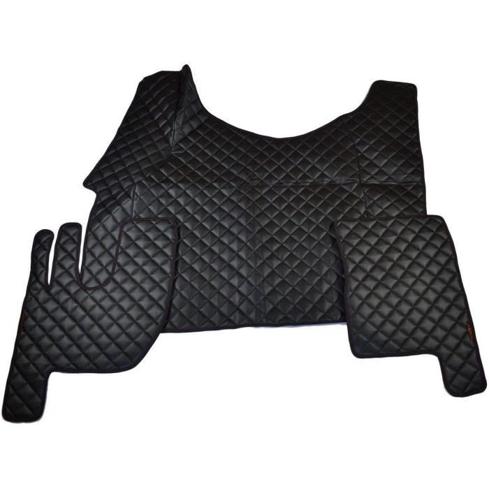 24/7auto Noir Eco Cuir Tapis + Moteur Housse Pour Gama T Tunnel Conduite à Gauche Camion Coté Gauche Modèles Uniquement