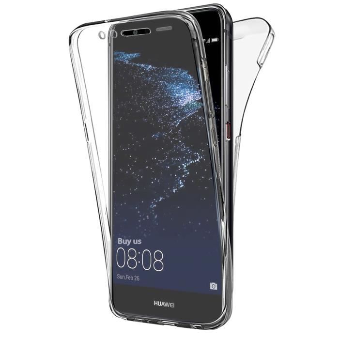 Coque Gel Huawei P10 Lite 360 Degres Protection INTEGRAL Anti Choc , Etui Ultra Mince Transparent INVISIBLE pour P10 Lite