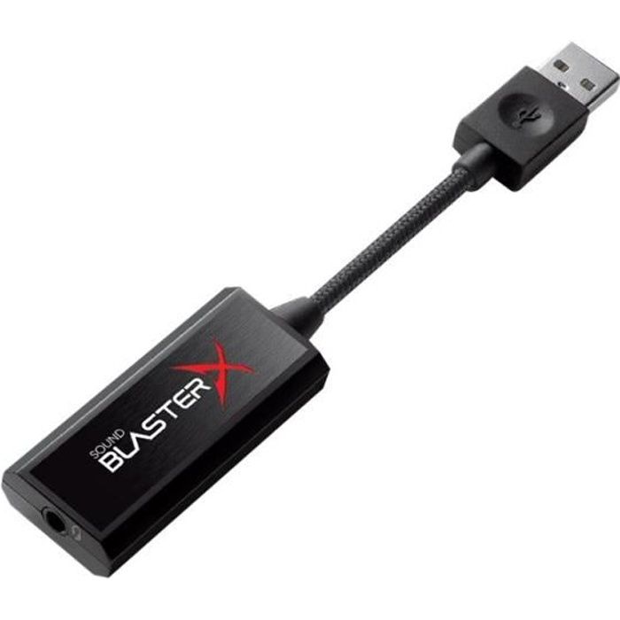 Creative Sound BlasterX G1 - Carte son - 24 bits - 96 kHz - 93 dB rapport signal à bruit - 7.1 - USB 2.0