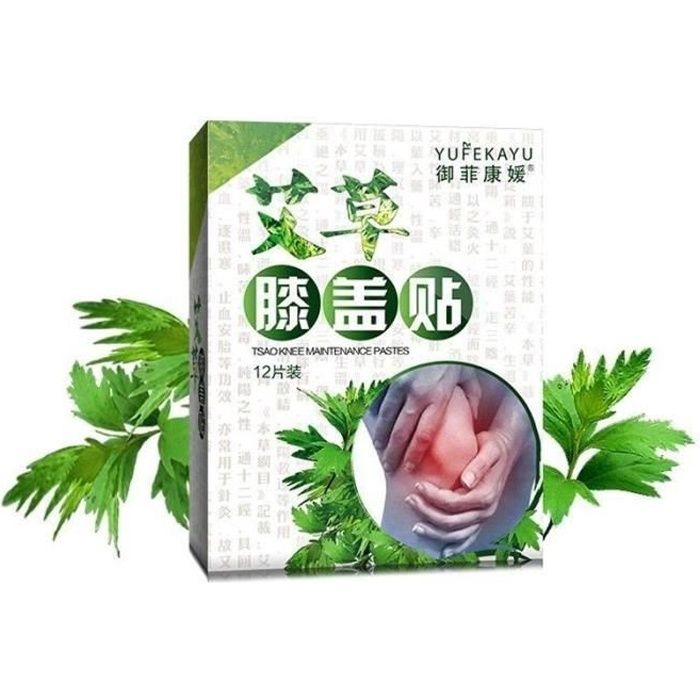 12 Patchs Anti Douleur Reméde Chinois Récupération Efficace de Genou Idéal Pour Polyarthrite Ténosynovite Entorse Sciatique