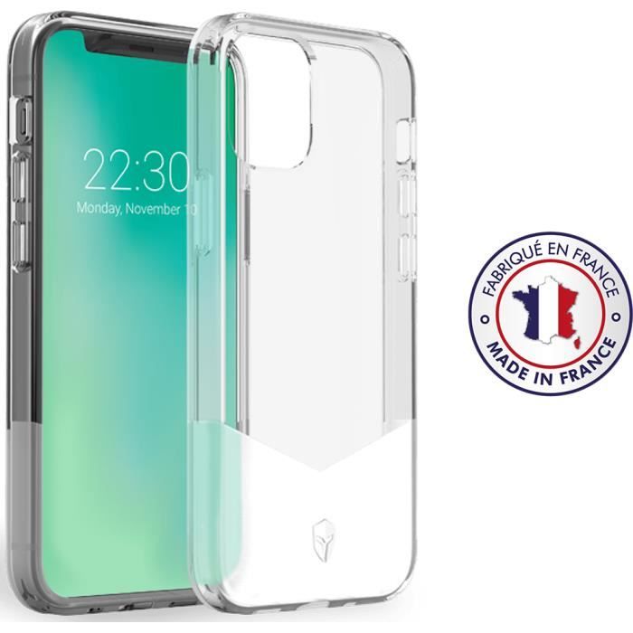Coque Renforcée PURE Made in France Garantie à vie Transparente pour iPhone 12 / 12 Pro Force Case