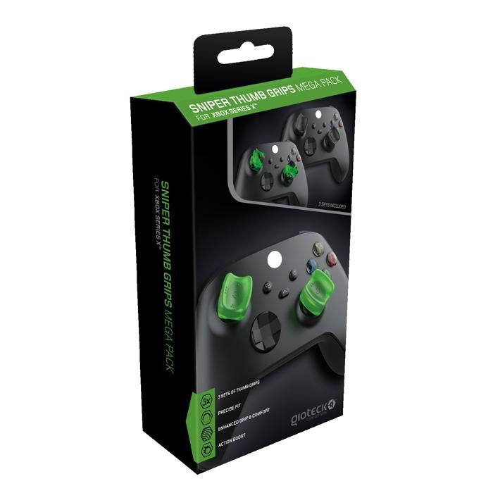 Gioteck - Méga pack de reposes pouce (Thumb Grips) Sniper pour Xbox Serie X/S - Lot de 3