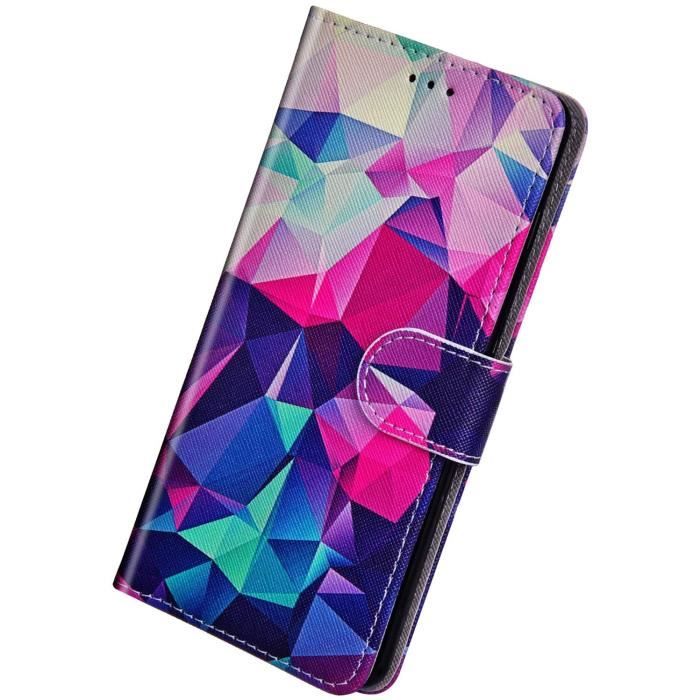 Samsung Galaxy J7 2016 Etui en Cuir PU Ultra Fin Etui Portefeuille Etui à Rabat Fermeture Magnétique - Support Pliant - Fente AH
