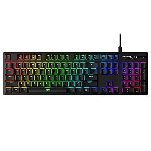 HyperX HX-KB6RDX-US Alloy Origins, Clavier Gaming mécanique RGB, HyperX Red switches (US QWERTY) HX-KB6RDX-US