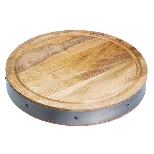 KitchenCraft planche à découper Industrial Kitchen 36 x 5 cm bois brun