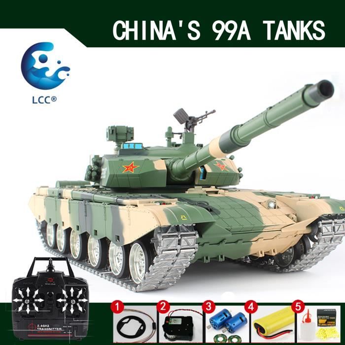LCC® 2.4Ghz Radio Control 1/16 CHINA'S 99A Air Soft RC Battle Tank Smoke & Sound