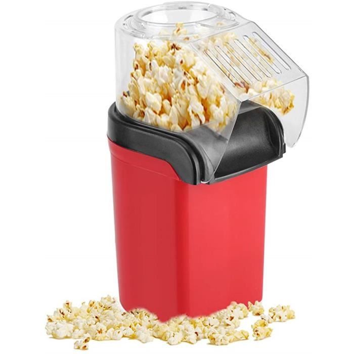 Machine à pop-corn, machine à pop-corn automatique de 1200 W pour la maison, conception de gros calibre, sans graisse
