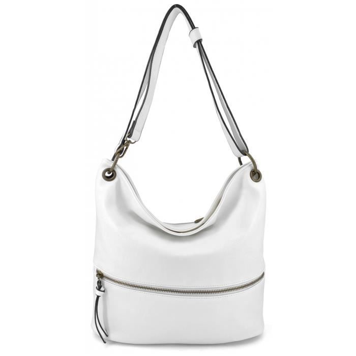 Sac à main Textile BLANC - K0339 - Marque française