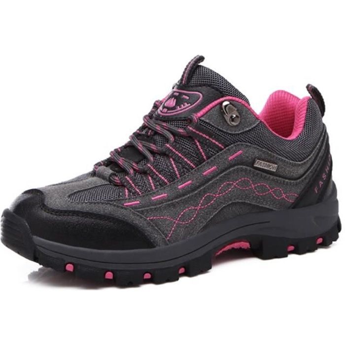 Chaussures d’alpinisme femmes sports chaussures randonnée - Gris