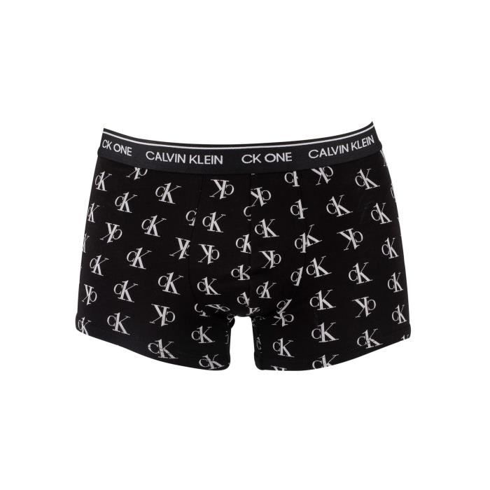 Calvin Klein Pour des hommes Troncs à logo décalé, Noir