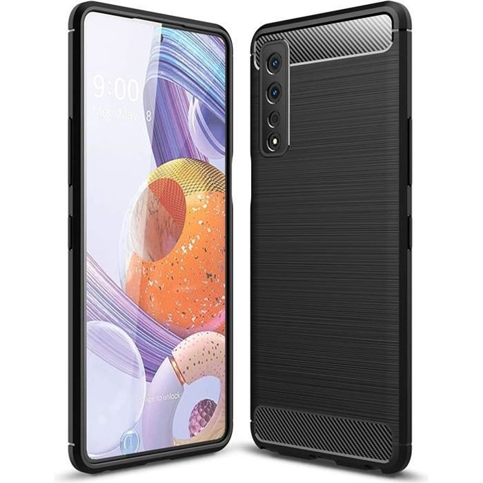 Coque Oppo Find X3 Lite Coque Silicone Gel Antichocs - Noir + 2 Films Verre Trempé