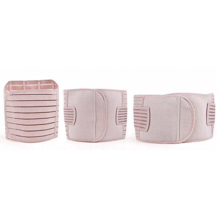 3 pièces - ensemble Portable récupération post-partum ventre ventre taille minceur Shaper Wrapper ceinture XXL