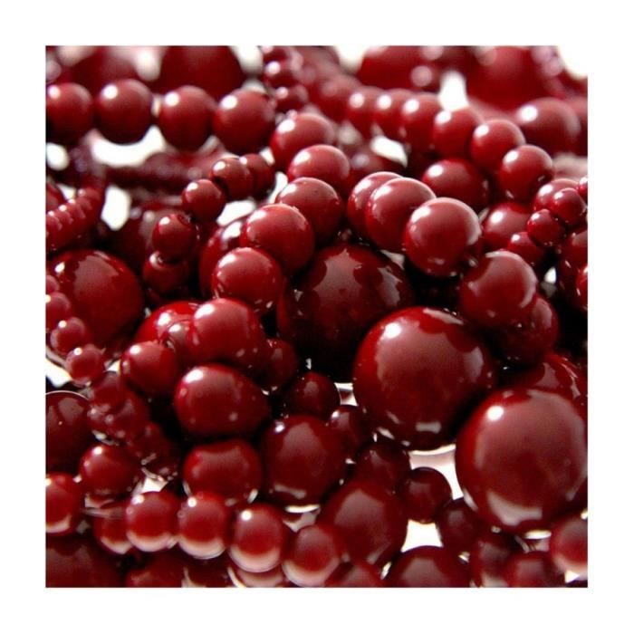 Perles nacrées 12 mm en verre de bohême couleurs vives lot de 10 Rouge