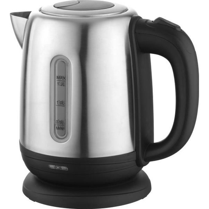 Senya bouilloire électrique Inox Little Tea, bouilloire sans fil, capacité 1.2L, 1500W, SYBF-K025N (Noir)