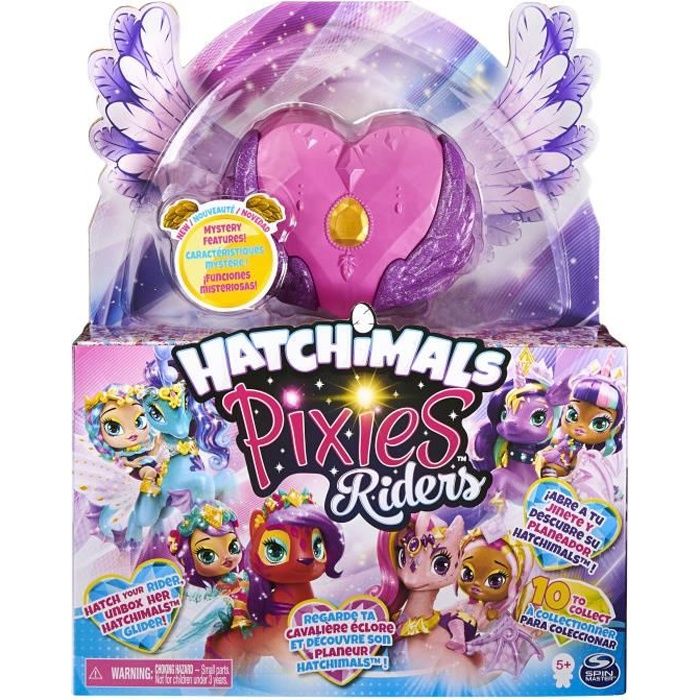 HATCHIMALS PIXIES Riders - 6058551 - Coffret magique avec poupées fées et animaux fantastiques à collectionner -Mini Univers Enfant