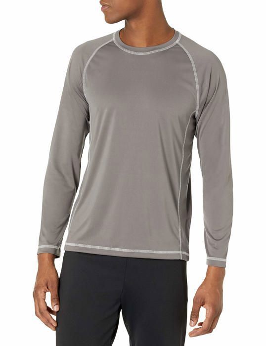 Essentials - S17AE40004 - Amazon T-Shirt de Bain a Sechage Rapide a Manches Longues Homme Essentials - S17AE40004 - Amazon T-Shirt de Bain a Sechage Rapide a Manches Longues Homme