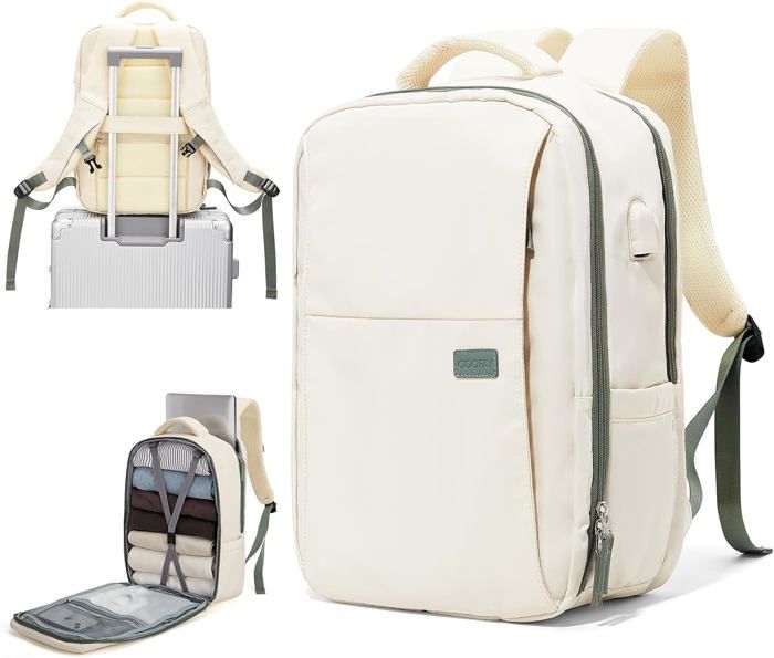 Sac à Dos Cabine 40x20x25 Ryanair & Easyjet - Compartiment Ordinateur 14" Et Chaussures, Imperméable, Parfait Voyage Femme/homme