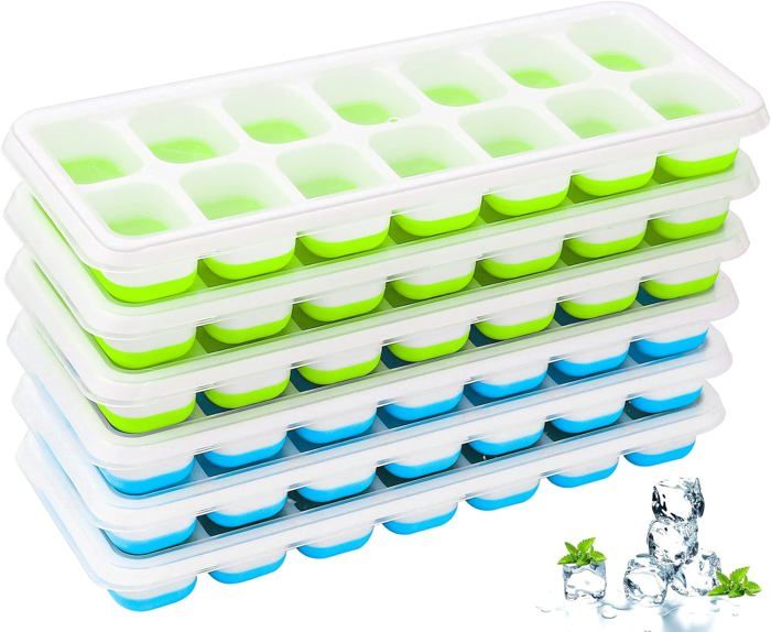 Hevysuo 6 Pièces Moule Oeuf Air Fryer,Moule à en Silicone 10cm Pour Oeufs de Petit-Déjeuner,Sandwichs,Cupcakes,Muffins,Rose/Gris/Bleu Moules à Cake Ronds