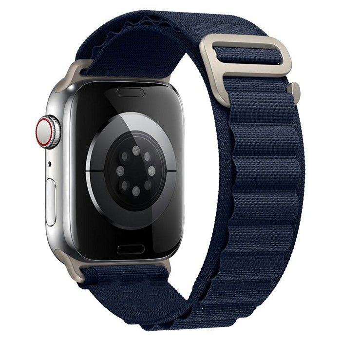 Bracelet Boucle Alpine Bleu nuit compatible avec Apple Watch 38mm 40mm 41mm Serie 9 8 7 6 5 4 3 2 1 SE - Yuan Yuan - Bracelet Boucle Alpine Bleu nuit compatible avec Apple Watch 38mm 40mm 41mm Serie 9 8 7 6 5 4 3 2 1 SE - Yuan Yuan -