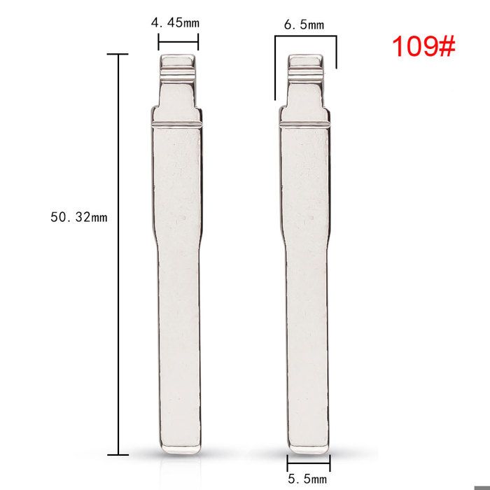 Jeu De 50 Lames Vierges Pour Télécommande De Voiture KD Xho - Argent, Non Coupées, Parfait Pour Copie De Clé