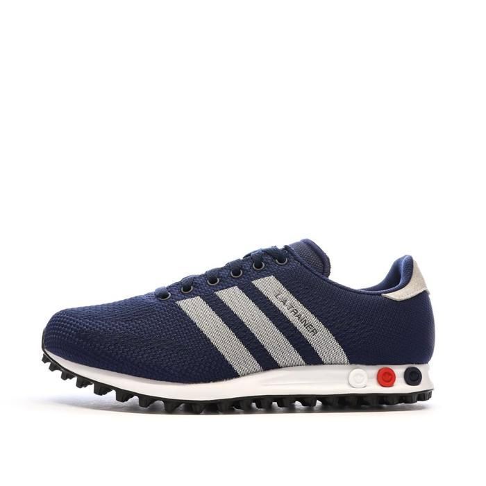 Adidas Baskets Marine Homme Adidas La Trainer Weave