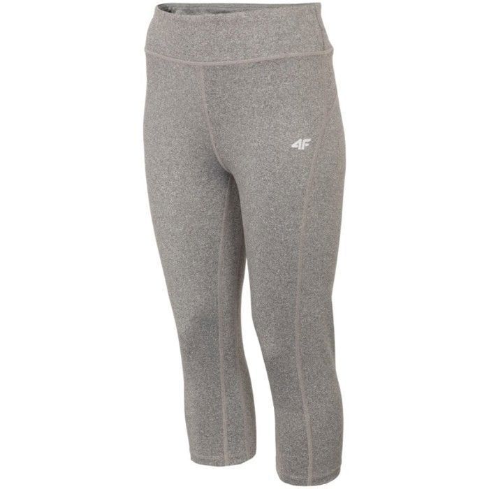 Leggings de Sport Femme 3/4 - 4F - Gris Mélangé - Taille XS - Confort Total - Respirant Leggings de Sport Femme 3/4 - 4F - Gris Mélangé - Taille XS - Confort Total - Respirant