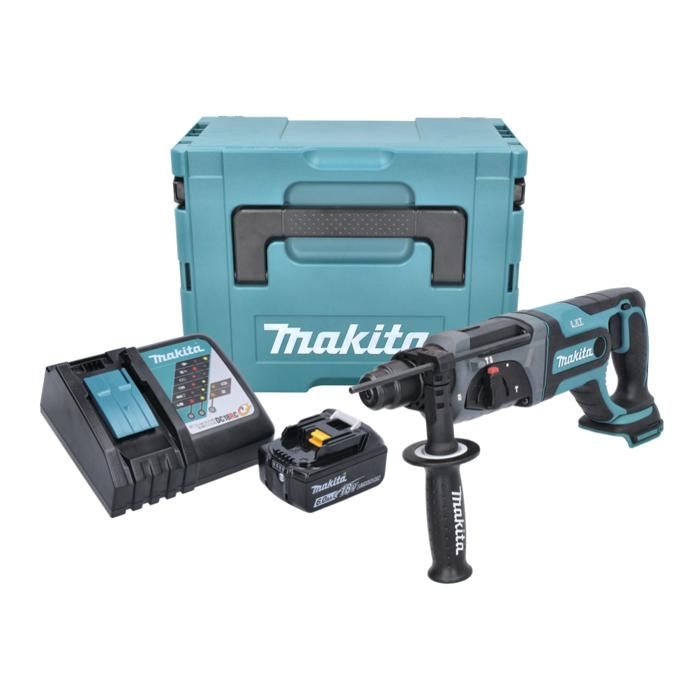 Makita DHR 241 Z Marteau perforateur sans fil 18 V 2 0 J SDS plus + 5 pcs. jeu de forets sans batterie sans chargeur - vue 2