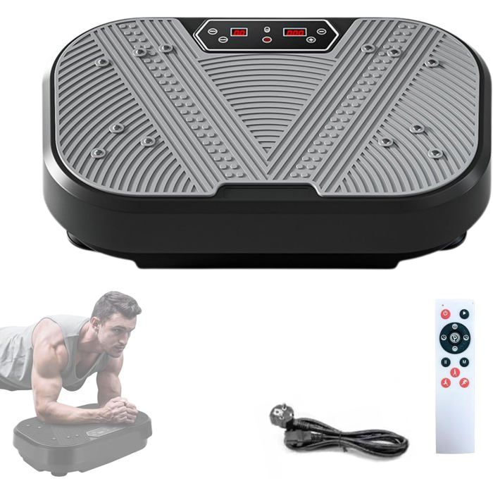 Vibrateur Fitness - YSFMODE - 120 Niveaux de Vibrations - 18 Programmes - Télécommande - Écran LED - Sport Vibrateur Fitness - YSFMODE - 120 Niveaux de Vibrations - 18 Programmes - Télécommande - Écran LED - Sport