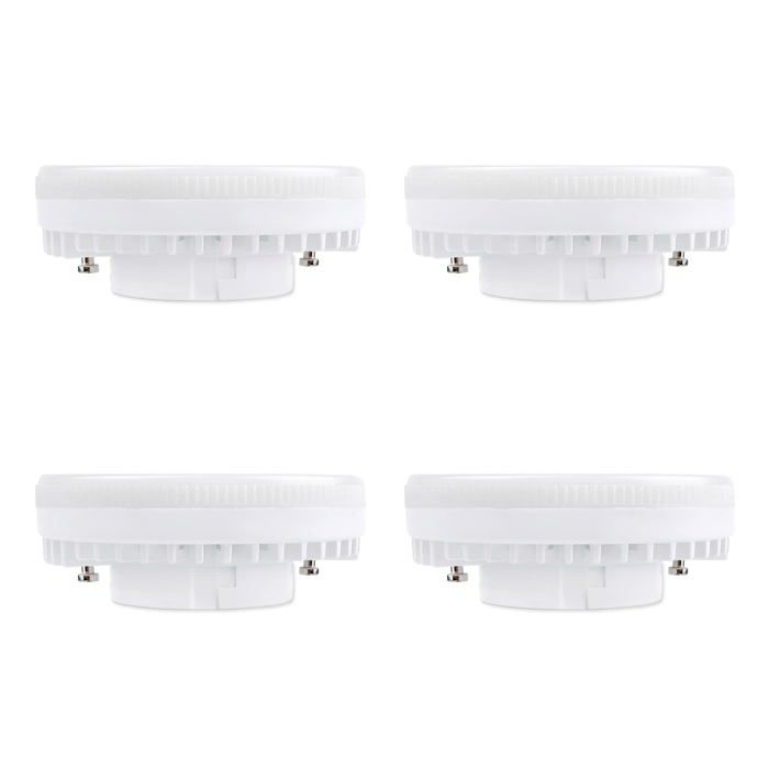 Ampoule GX53 LED 9W Blanc Froid 6000K 120° Équivalent Lampe CFL GX53 15W-18W 900LM Non-dimmable lot de 4