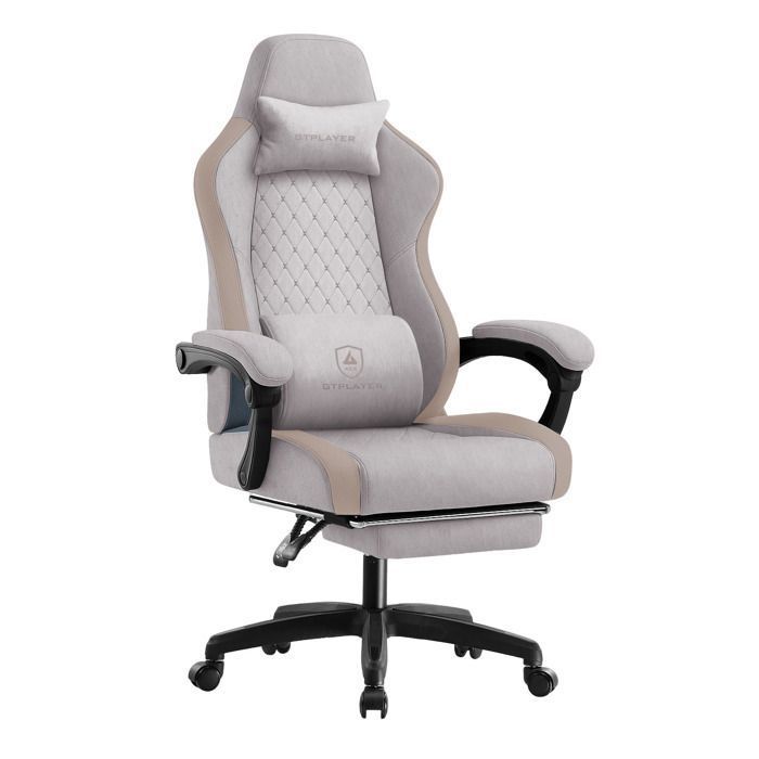 Chaise de Gaming GTPLAYER GTPLAYER Coussin à ressorts ensachés Repose pieds Tissu respirant - vue 3