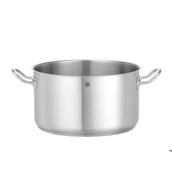 Braisière sans couvercle Kitchen Line - Hendi - Gris - l414- L1- P297- h155- Inox