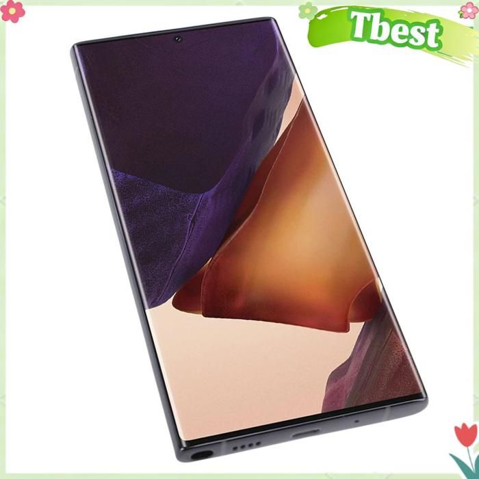 Tbest Remplacement décran de téléphone Écran de remplacement pour Note 20 Ultra 69 pouces téléphone telephonie detachee Or Noire