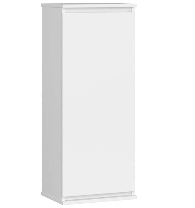 Vitrine armoire AKORD W40 Blanche 40 cm 1 porte façade Blanche 3 étagères 40x30x99 cm Vitrine armoire AKORD W40 Blanche 40 cm 1 porte façade Blanche 3 étagères 40x30x99 cm