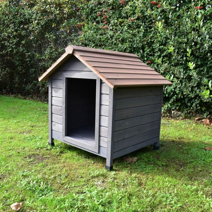 Meilleurs prix pour Liquidation - Niche Tradistyle pour chien toit bois taille S Bois