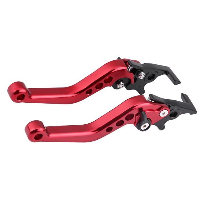 Poignée Modification Moto Scooter Leviers Moto 1 Paire De Leviers De Frein à Disque Doubles De Modification De Scooter De Moto En Aluminium Cnc Bleu 88544256 Levier Moto Leve Moto Cross
