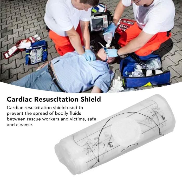 Feuilles Protection CPR - Rouleau Écran Facial Jetable Pour Réanimation, Barrière Anti-fluides