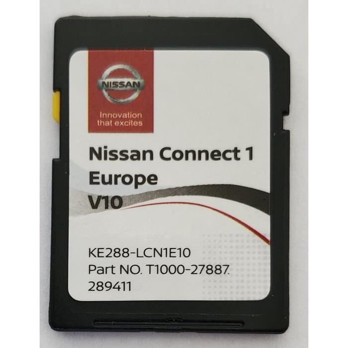 Carte SD GPS Europe 2020 V10 - Nissan Connect 1 - Database Q3.2018