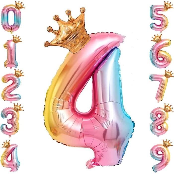 Ballons Chiffres Autogonflants Géants Pour Anniversaire, Mariage, Fête - Tailles 32", 40", Choix Des Chiffres 0 à 9