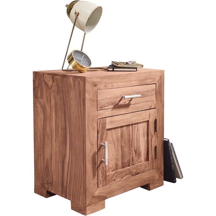 Awhtixbo Table De Chevet Blanche 20x35x60 Cm – Avec Tiroir Et étagère – Lit Boxspring, Chambre