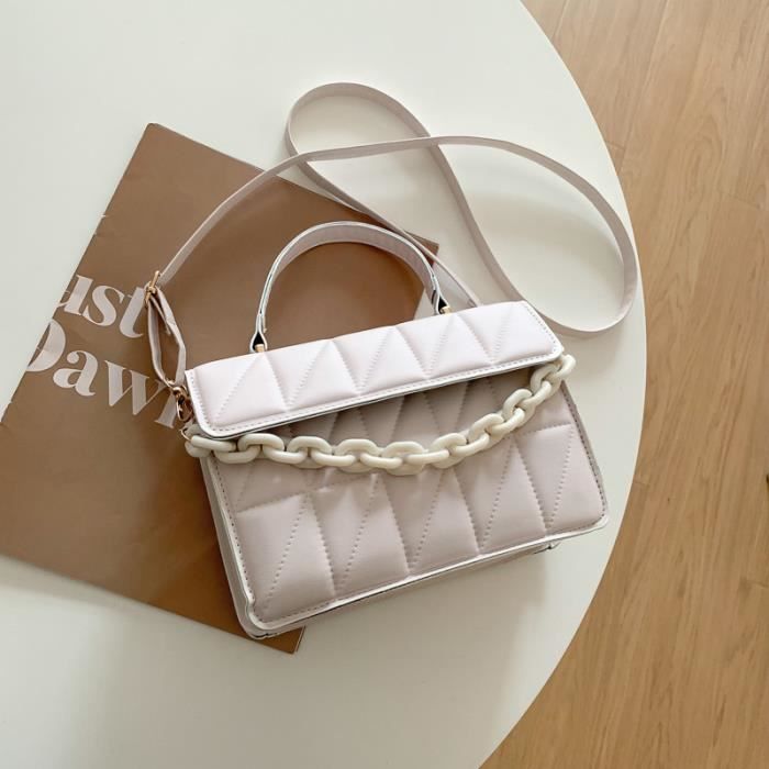 Petit sac à shop rabat avec poignée