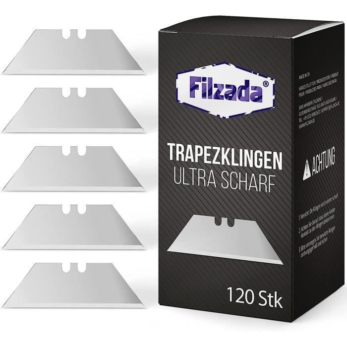 Filzada® Scalpel avec 5 lames de rechange (standard) - cutter de précision/couteau  modelisme en argent pour couper du papier, des modèles, du film de fenêtre,  du fondant, des tissus, etc. : 