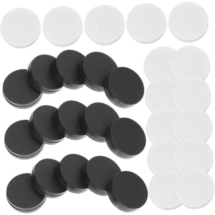 Lot de 32 Pièces de Jeu D'échecs de Pièces de Backgammon, Pièces de Jeu de Dames en Bois Empilables pour Accessoires de Jeu de société pour Enfants, 1,9 Cm de diamètre