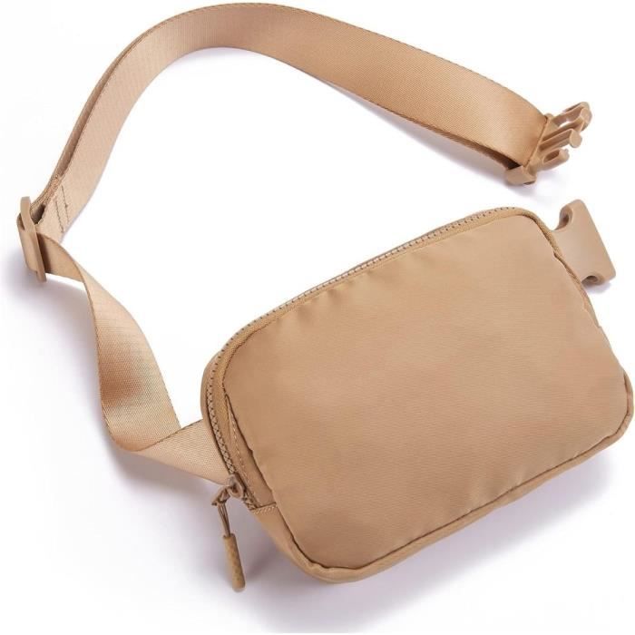 WisePoint Sac Banane Femme, Oxford Cloth Sacoche Banane Avec Bretelles Réglables, Élégant Sacoche Banane Femme, Sacoche Homme Banane Pour Le Sport, Le Shopping, La Randonnée (Blanc